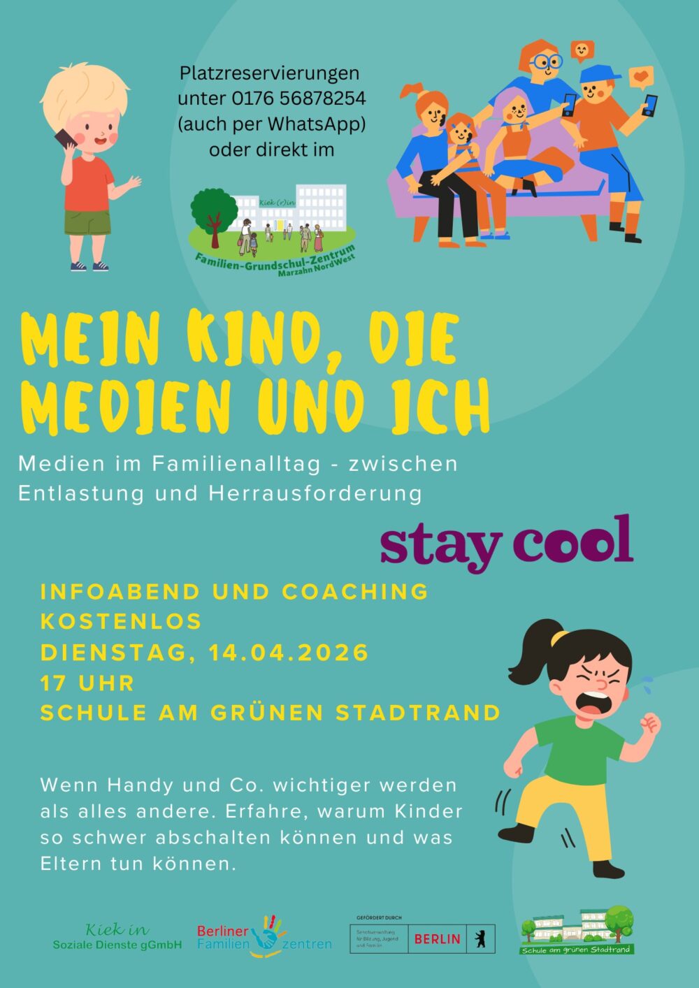 Flyer Medieninfoabend für Eltern